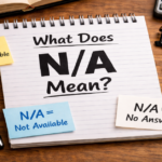 What Does N/A Mean